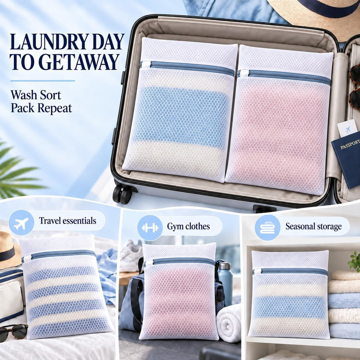 12PCS Laundry Bags Mesh Wash Bags,12X16IN Mesh Laundry Bags