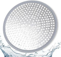 Stainless Steel Shower Drain Hair Catcher/Strainer/Silicone Edges