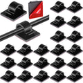 Namalu 60 Pcs Mini Cable Clips Christmas Light Clips Hooks,Medium,Black