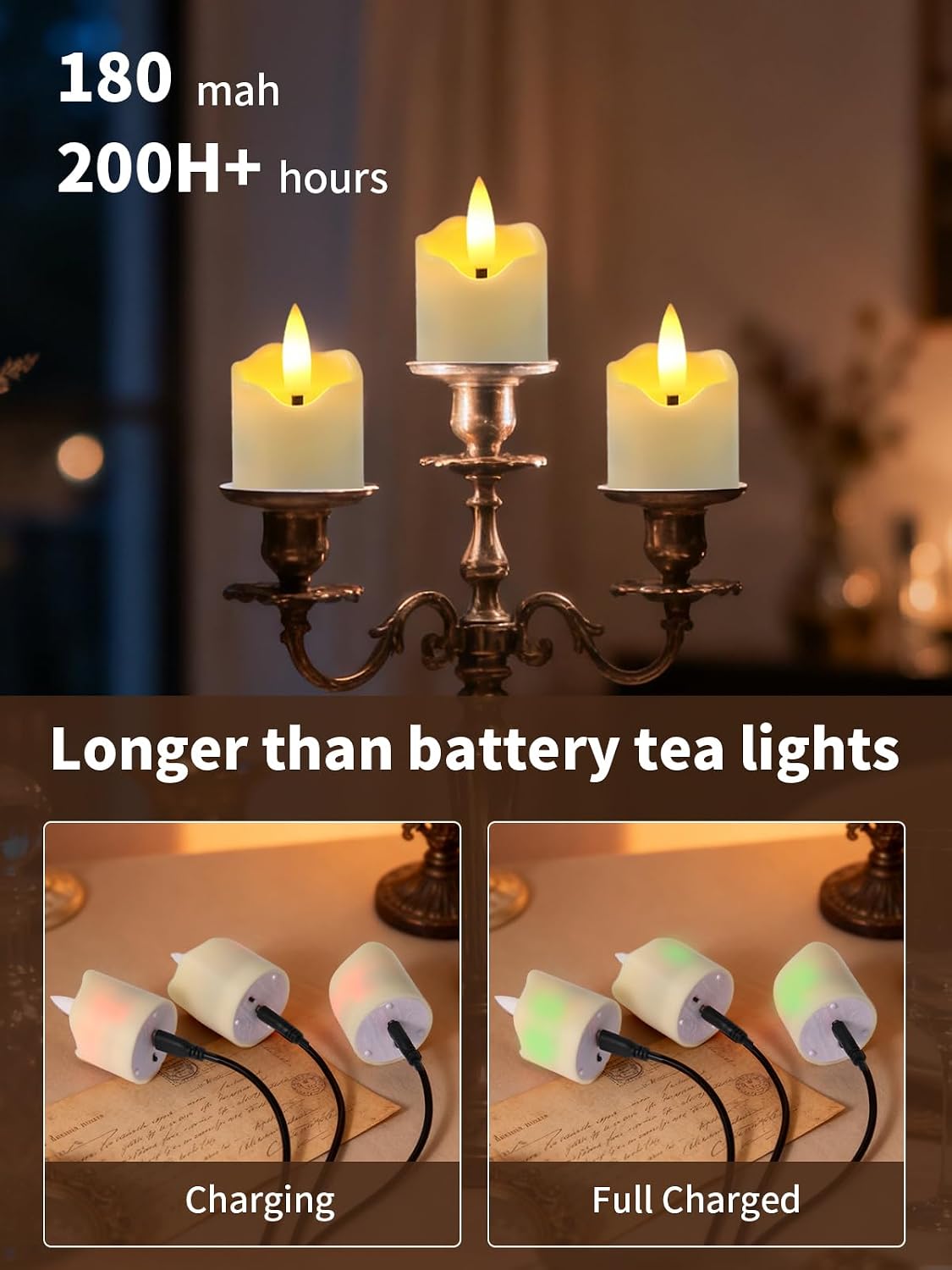 Small Rechargeable Flameless Candles with Remote Timer, 1.5"x2.2" Tea Lights Candles Battery Operated for Anniversary Wedding Centerpiece Table Decor Funeral Halloween Christmas, ivory, 6 Pack