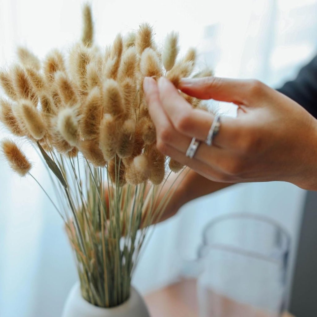 Brown Bunny Tails 120Pcs 17Inch Dried Grass for Boho Wedding Vase