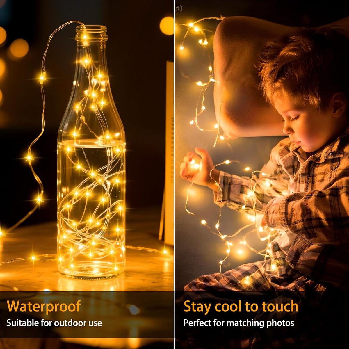 VOOKRY 32 Pcs Fairy Lights Battery Operated, 10 ft 30 LEDs String Lights