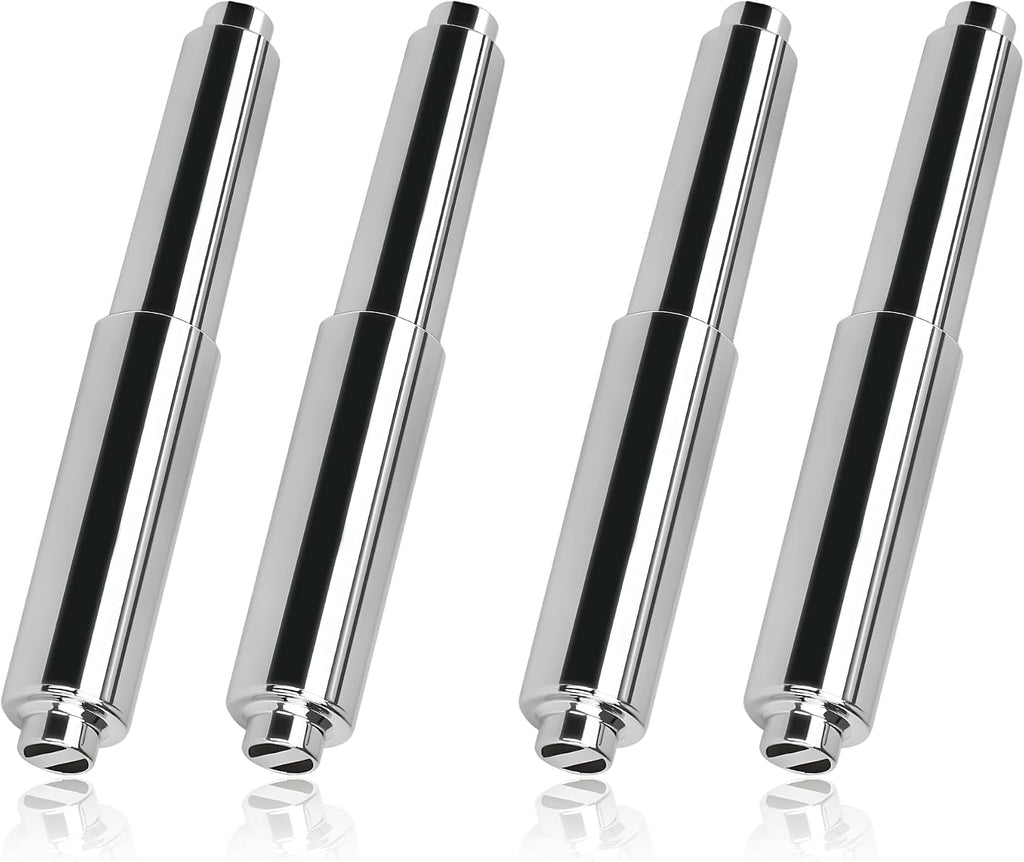 2 Pcs Toilet Paper Holder Spring Rod, Metal Springs Plastic Toilet Paper Roller Replacements, Adjustable Roller for Bathroom Use (Pack of 2)