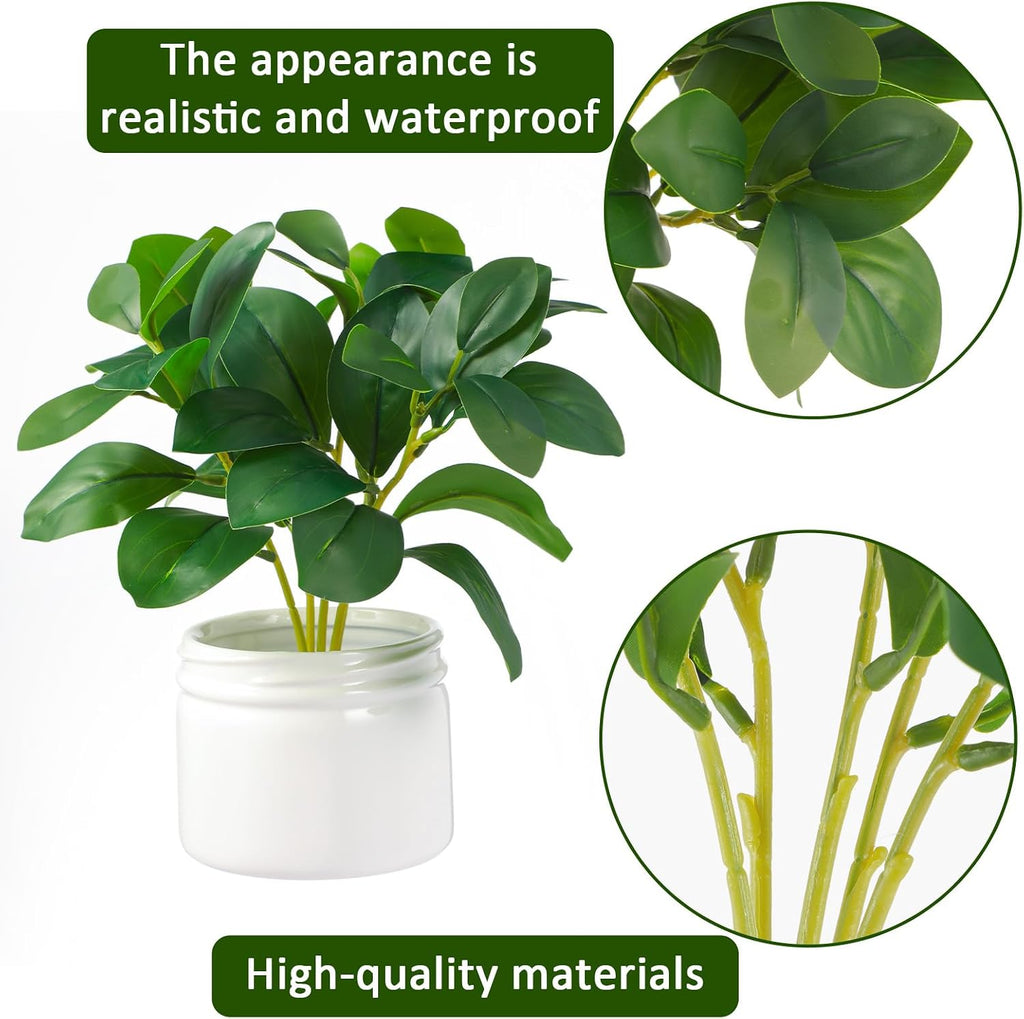 Hotop 6 Pcs Artificial Eucalyptus Stems Fake Greenery Branches for Vase