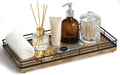 Bathroom Vanity Tray for Countertop, 12" x 6" Wood Toilet Tank Tray