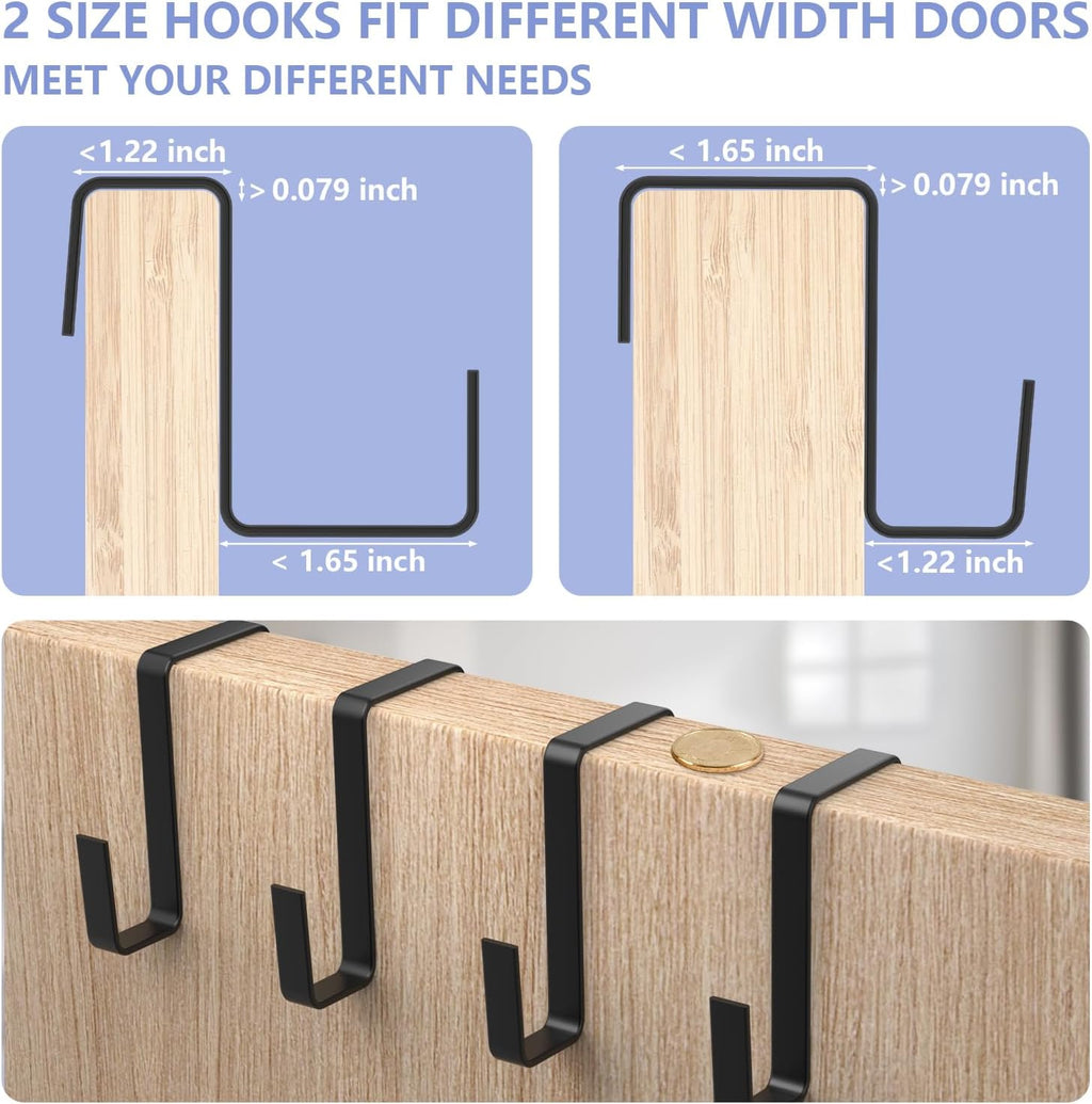 1 Pack 8 Shelves Over The Door Shoe Organizer, 68" Exlarge Deep Pockets