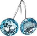 Blue Diamond Crystal Bling Shower Curtain Hooks Rings for Bathroom,12PCS