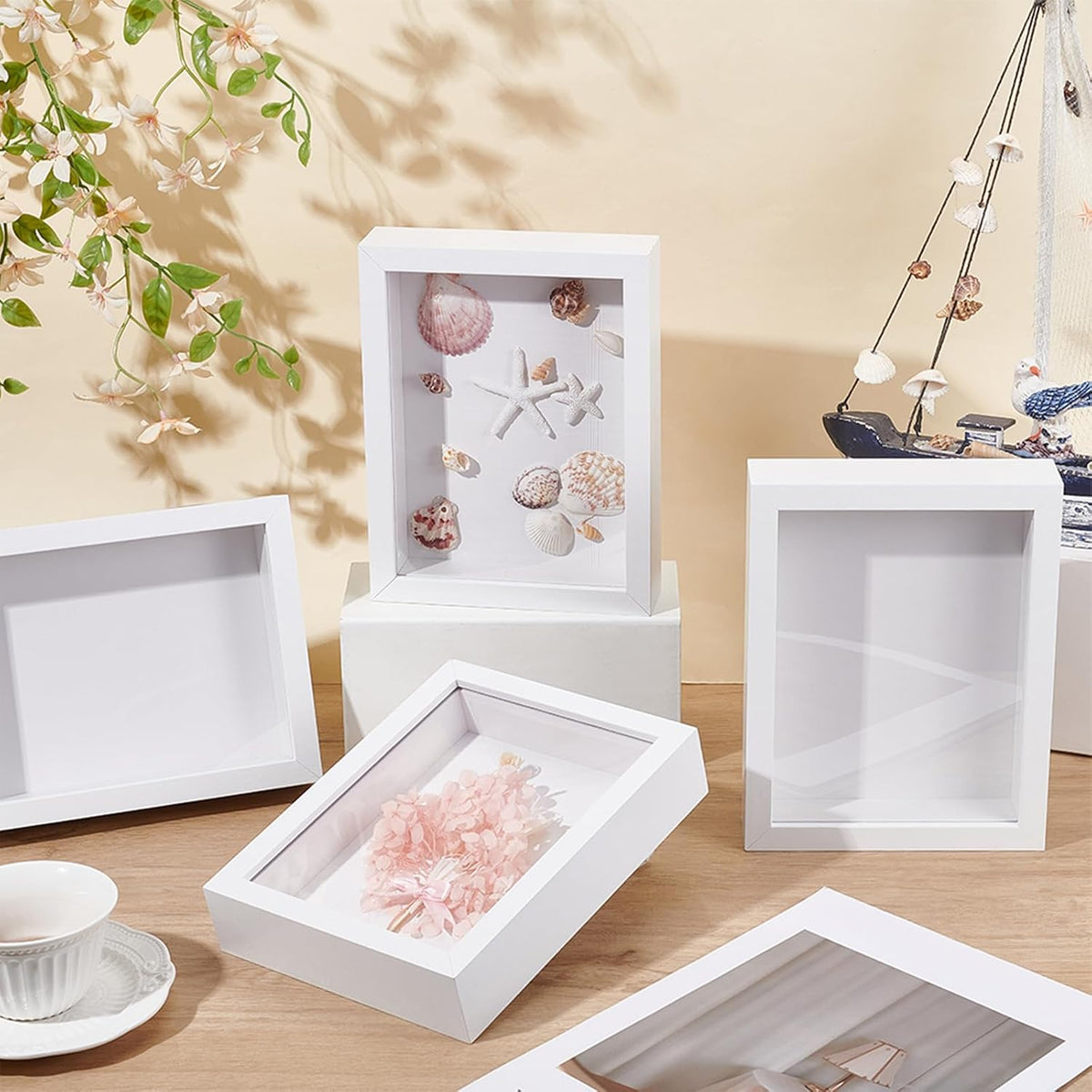 8 Pack 6x8 Inch Shadow Box Picture Frame, 3D Frames Shadow Box