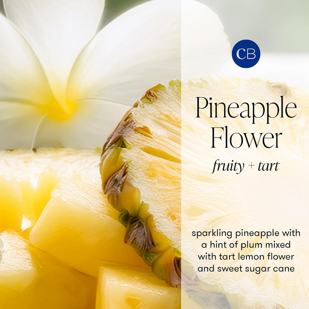 Capri Blue Pineapple Flower Scented Candles for Home - Mercury Iridescent Inverted Jar Candles - Housewarming Gifts for Women & Men - Long Burning Soy Wax Blend - Capri Blue Pineapple Flower (10 oz)
