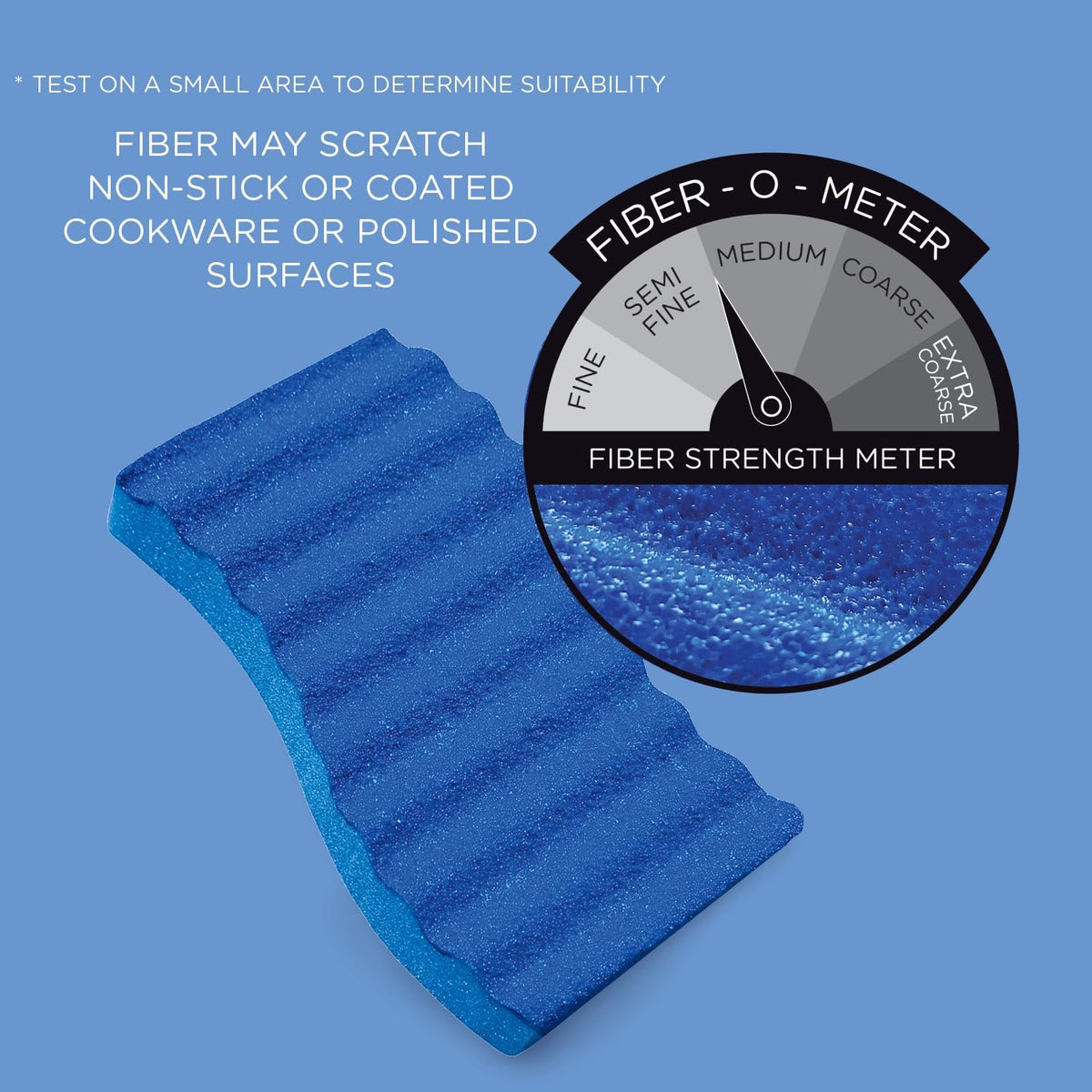 LOLA All Purpose Scrub Sponge, 3 Packs of 2 (6 Units), Made in USA Scrub Sponge- Superior Technology, Non-Scratch, Long Lasting - Dishes, Mugs, Non-Stick Cookware