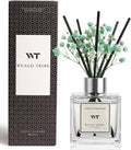 WEALD TRIBE Flower Reed Diffuser Set Lemongrass Scent for Bathroom Air Fresheners Accessories, Oil Diffuser Stick | 5.1 fl oz Home Fragrance with Sticks Defusers | House Bedroom Office Shelf Decor