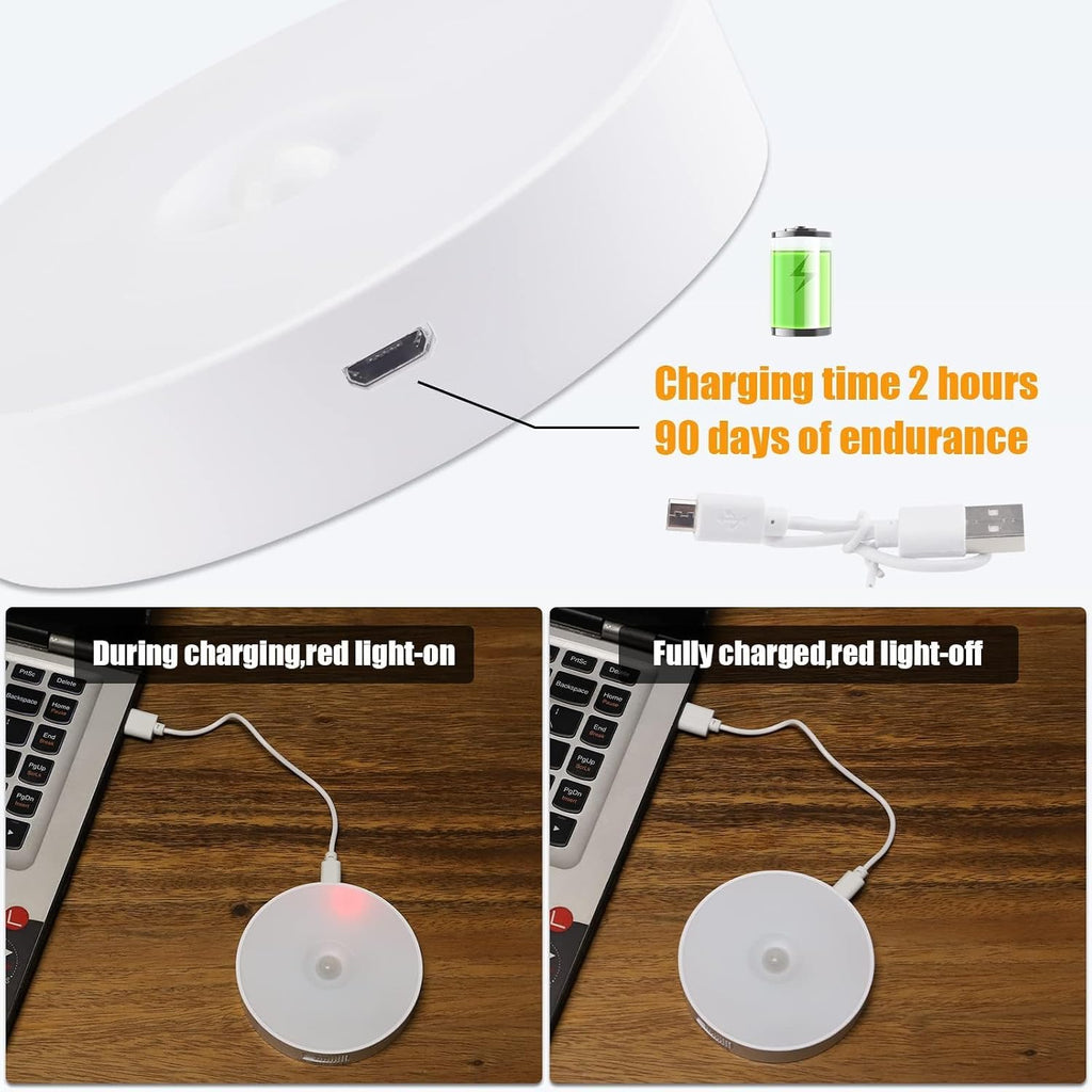 3 PCS Upgraded Motion Sensor Light, 8 LEDs, Hallway Light(6000K Cold White)