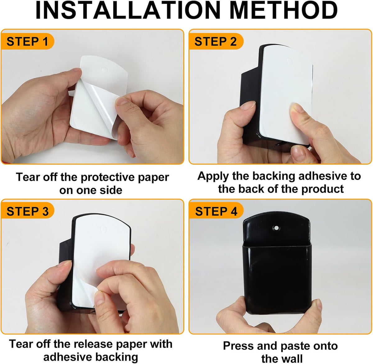 2 PCS Self Adhesive Remote Holder Wall Mount Control Holders