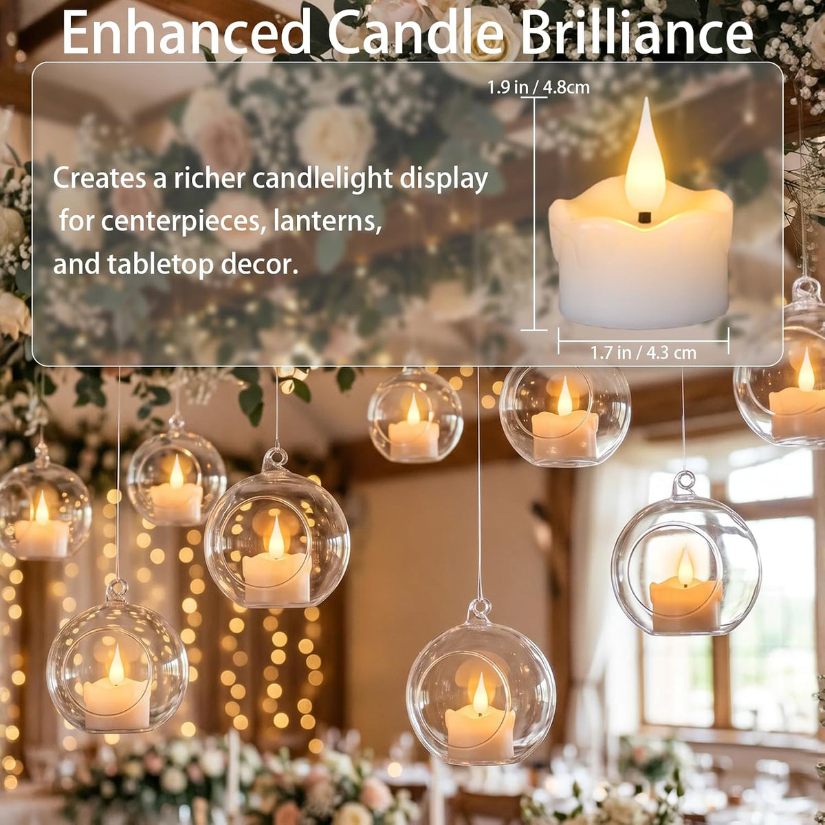 12 Pack Flameless Tea Light Candles with 6 hours Timer, 200+ Hours Long Lasting Battery Operated tealight, Real Wax Flickering Candles for Votive Wedding Centerpiece Table Decor Halloween Christmas