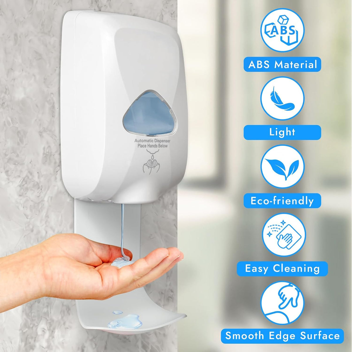 5PCS Drip Tray Wall Mount Soap Dispenser Bracket, Laundry Detergent Drip Catcher, Easy to Clean (White)