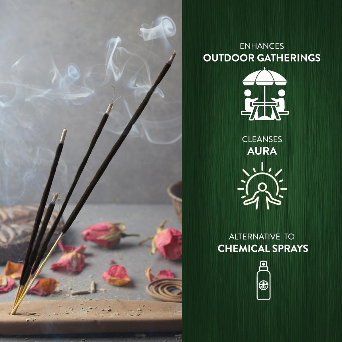 Hem Citronella Incense Sticks – Pack of 6 Boxes (120 Sticks Total, 9-Inch Long) | Fresh Lemon-Grass Aroma for Home, Meditation & Outdoor Use | Natural Hand-Rolled Incense from India
