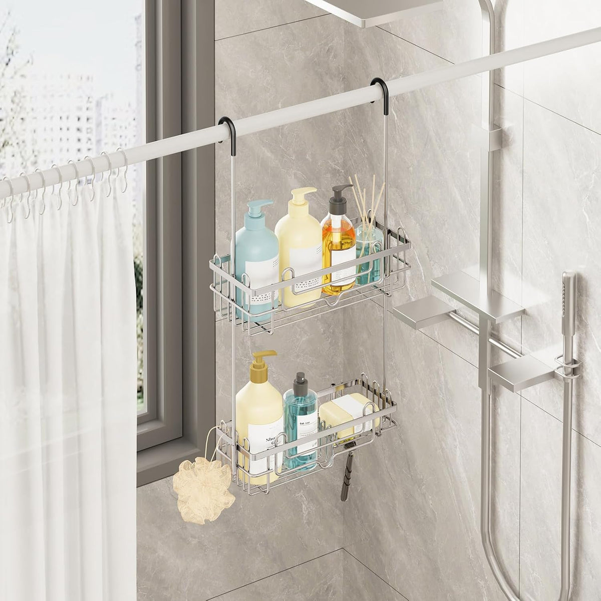 Consumest Over the Door Shower Caddy - for Bathroom Organizer&Storage