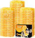 60 Count Heavy Duty Duster Refills for Swiffer, Multisurface 360° Larger Size Dusters with 4X Cleaning Power, Disposable Dusters for Pet, Cleaning Home, Blinds, Fans, Corners (60 pcs-Orange)