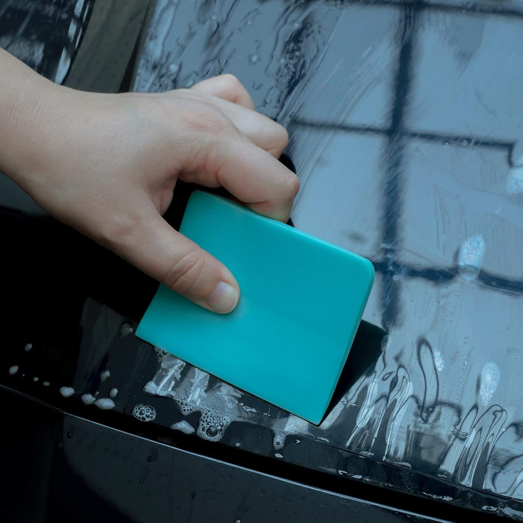 FOSHIO PPF Squeegee for Vinyl, 3 in 1 Different Hardness Medium Size Anti-Scratch TPU Rubber Window Tint Squeegee for Paint Protection Film, Car Window Tinting