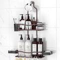 Rustproof Shower Caddy Hanging with Soap Holders for Bathroom, Bronze