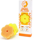Scrub Flower Temperature Sensitive Sponges, Golden Sunflower