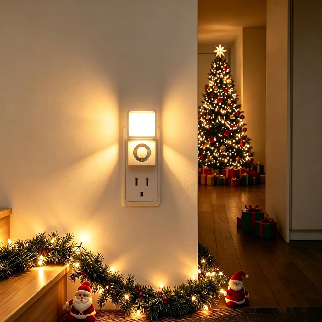 Plug in Night Light with Motion Sensor and Dusk to Dawn Sensor,2 Pack