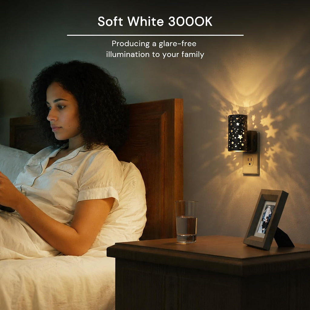 L LOHAS LED Night Light, Night Lights Plug into Wall,Star Nightlights,3000K