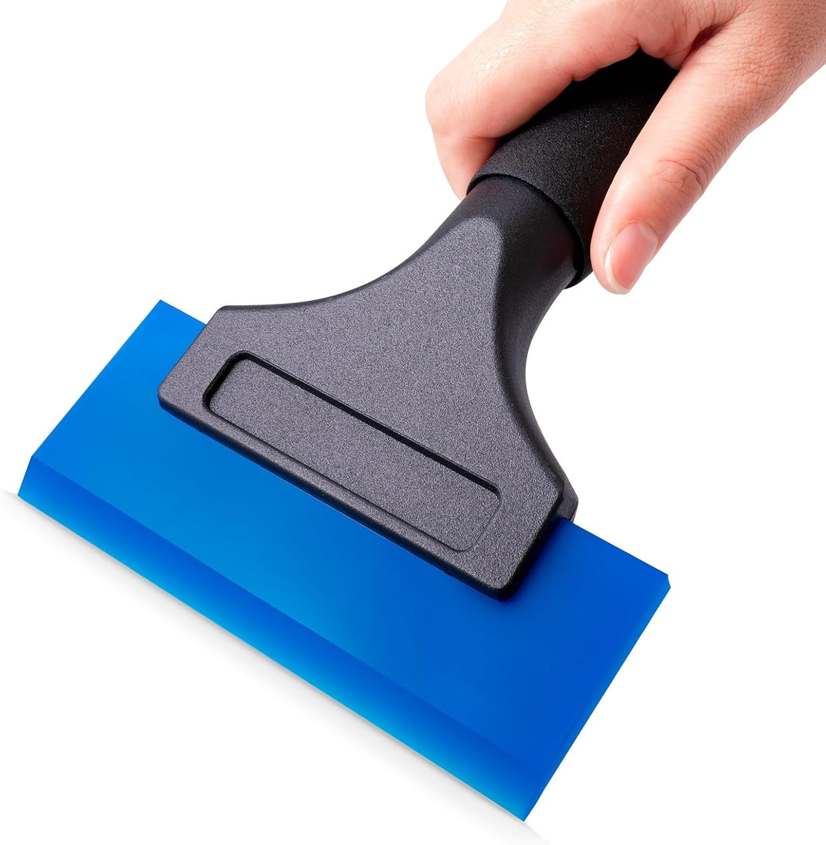 FOSHIO 2 Pack Rubber Water Blade Shower Squeegee Scraper Mirror Glass Wiper Window Cleaner with 7" Long Non-Slip Handle for Bathroom Window Tinting
