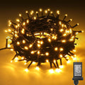 JTSIOV Christmas Tree Lights, 65FT/20M 200 LED Christmas Lights Plug in, 8 Modes Waterproof Outdoor Lights Indoor, Memory Function, Connectable String Lights for Party, Patio, Wedding (Warm White)