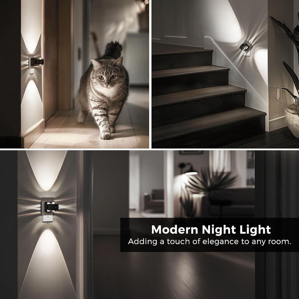 L LOHAS LED Night Light Projector, Night Lights Plug into Wall Light Sensor