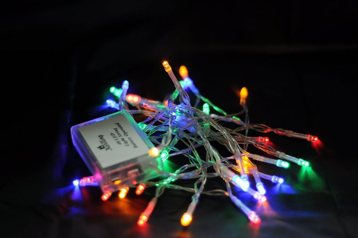Karlling Battery Operated Christmas Lights, 13ft Multicolor Fairy Lights
