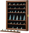 KCRasan Arrowhead Display Case Native American Arrowhead Shadow Box, Walnut