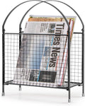 PUERSI Freestanding Magazine Holder, Metal Magazine Rack Floor Stand