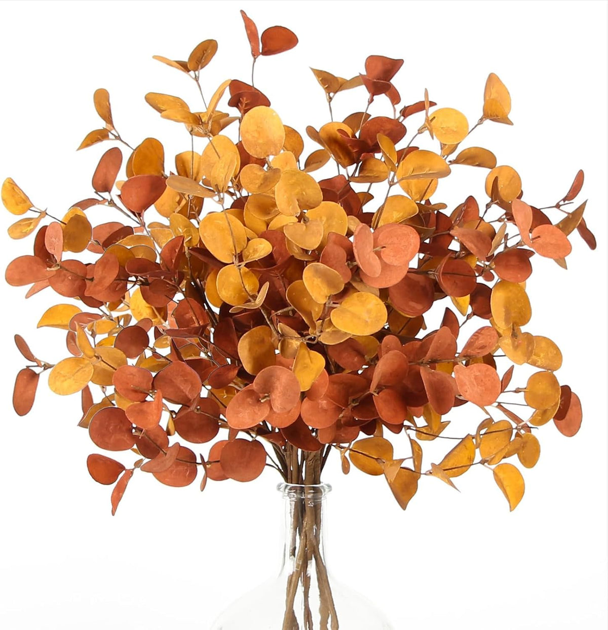 ZIFTY 6Pcs Fall Decor Eucalyptus Stems 26.7" Tall for Home Decorations