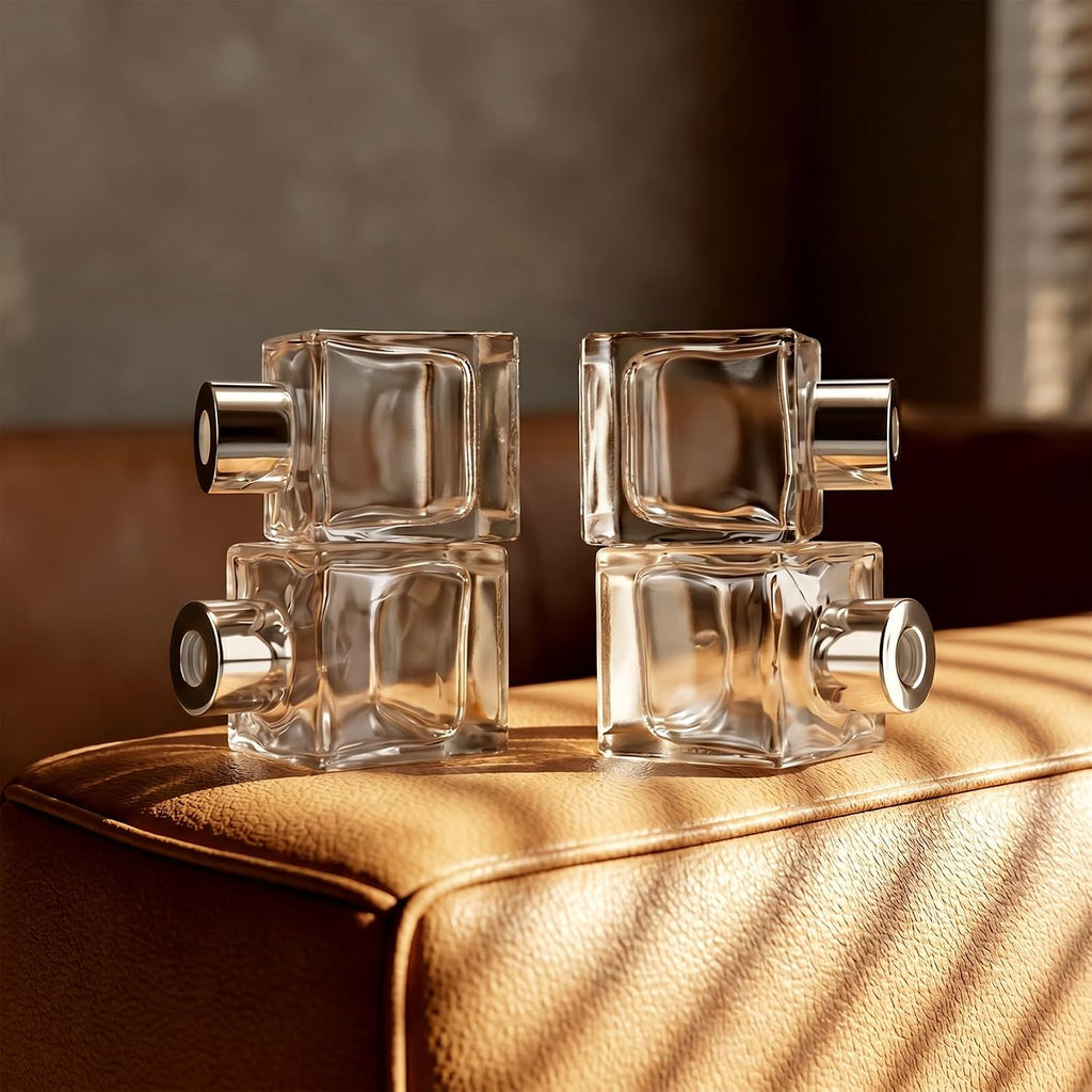 50ml Fragrance Glass Reed Diffuser Bottles Set of 4 Jars