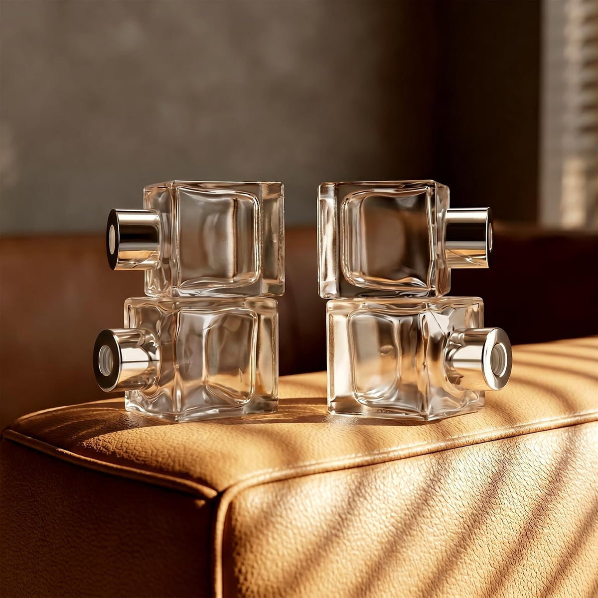 50ml Fragrance Glass Reed Diffuser Bottles Set of 4 Jars