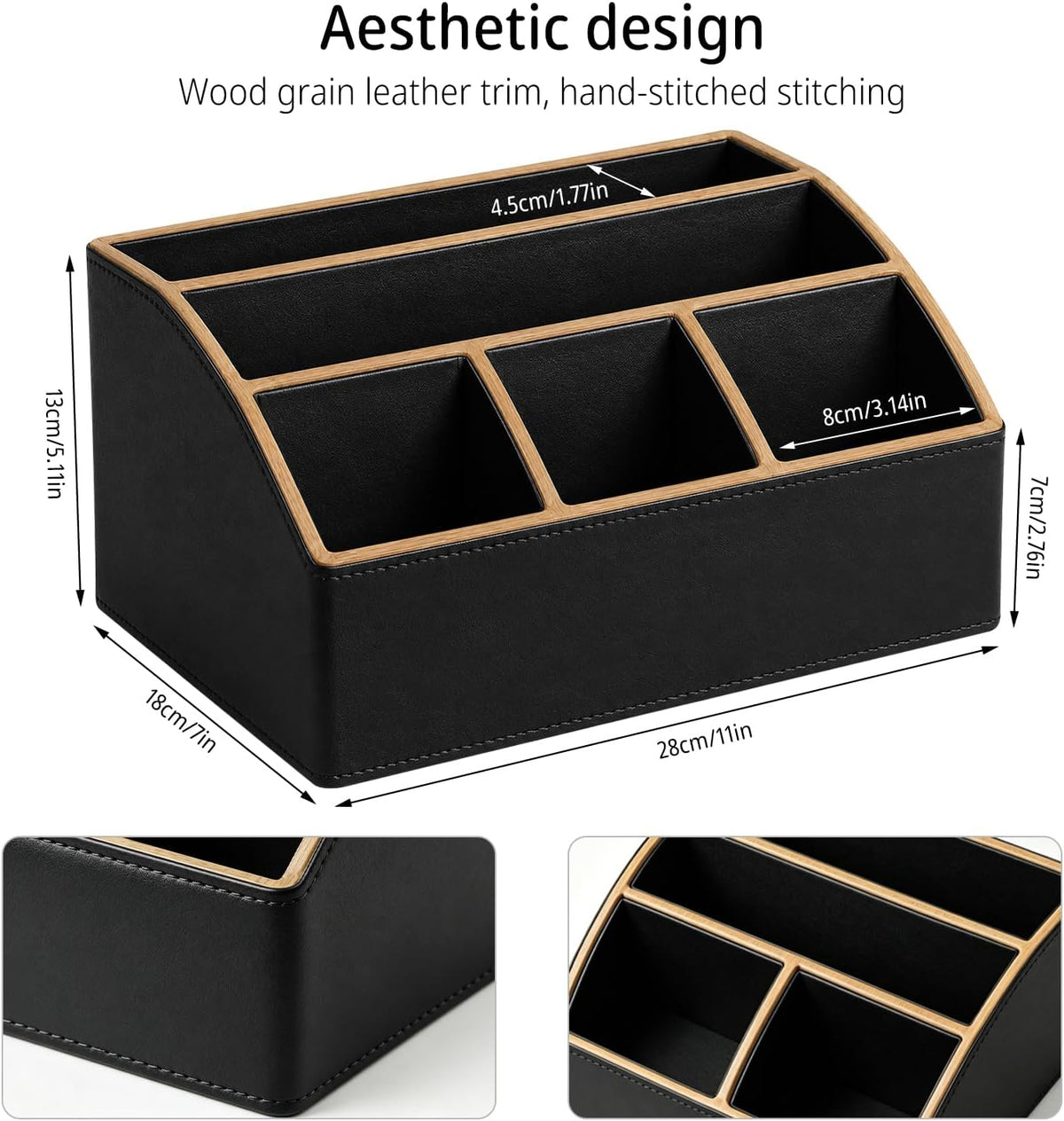 TV Remote Control Holder, Mail Organizer Countertop, Office Bill Sorter