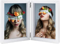 AVEAX Double 5x7 Picture Frame White Wood Photo Frame Shadow Box Frame