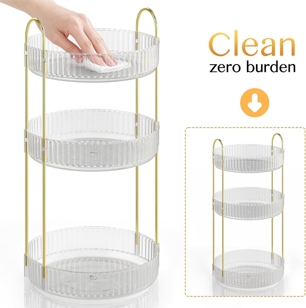 Rotating Rotating Makeup Organizer Countertop, Skincare Organizers