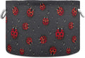 visesunny Cute Ladybug Pattern Laundry Baskets Fabric Storage Bin Storage Box Collapsible Storage Basket Toy Clothes Shelves Basket for Bathroom,Bedroom,Nursery,Closet,Office