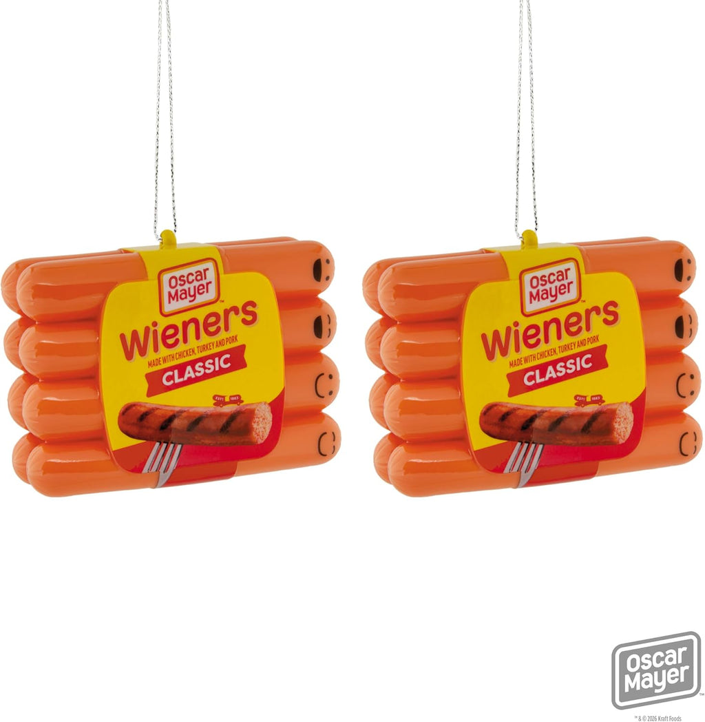 Hallmark Oscar Mayer Christmas Ornaments (Classic Wieners) Set of 2