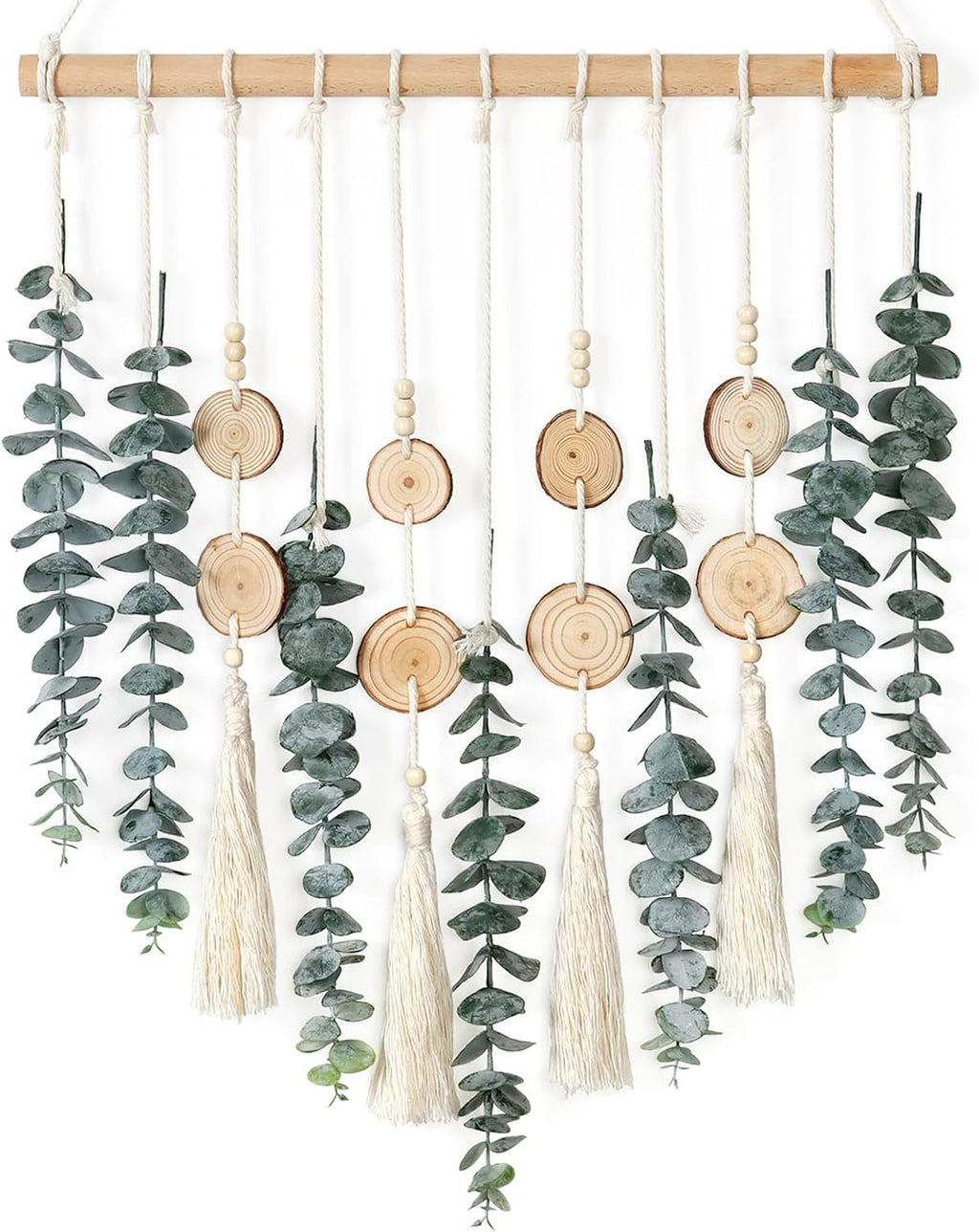 Artificial Eucalyptus Wall Hanging Faux Greenery Chic Wall Art Home Decor