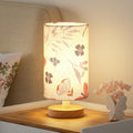 Fenmzee Small Table Lamps (Butterfly Cream Shade, 9" Inline Control)