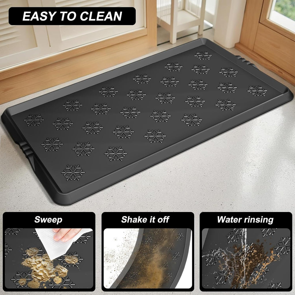 Azadx Heavy Duty Boot Tray Shoe Mat Tray for Entryway 16"x32" Waterproof
