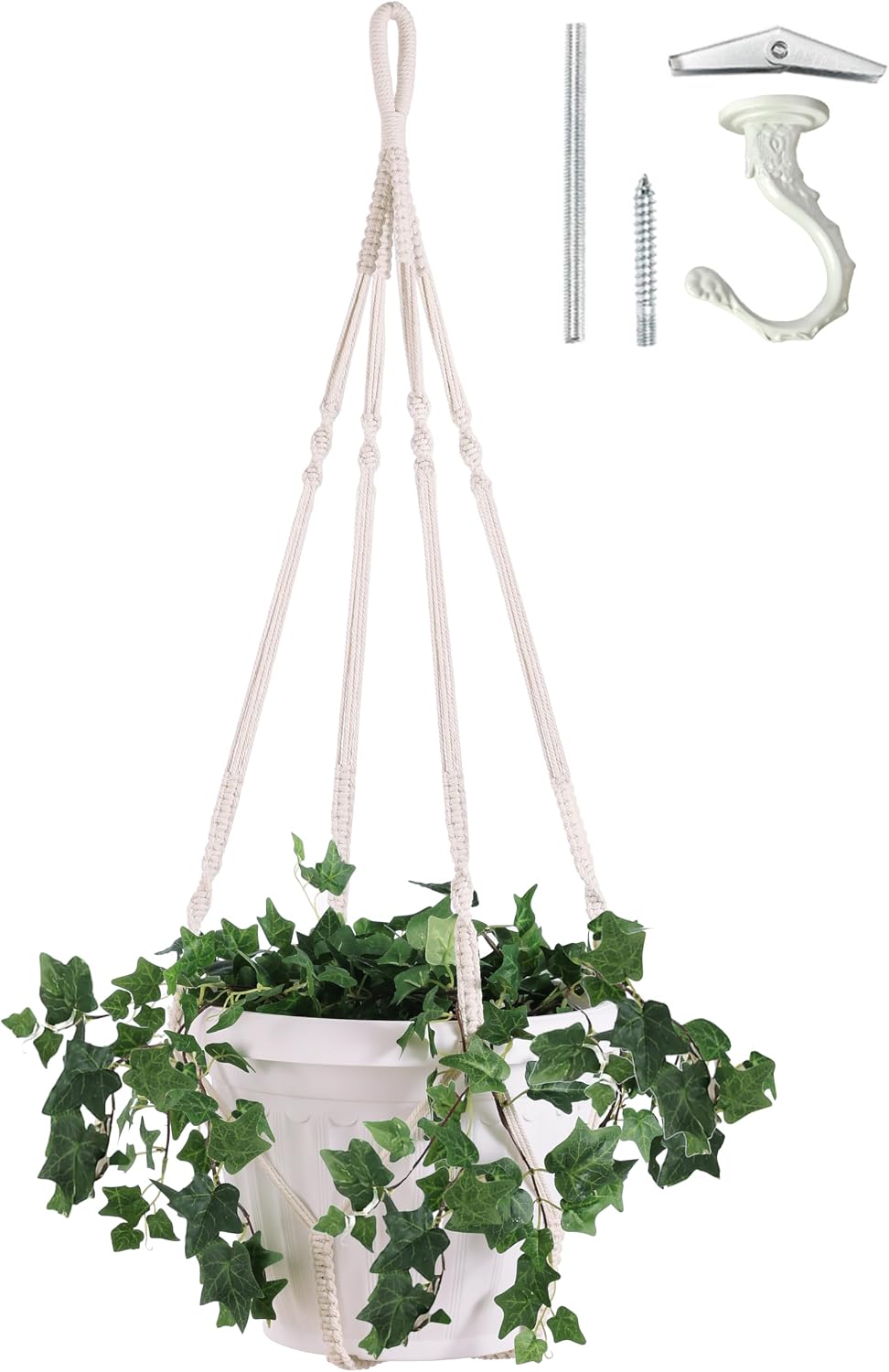 Giant XXL 55 Inches Macrame Planter Hanger Large for 15 inch Pot