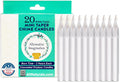 Alternative Imagination White Chime Candles - 20 Pack of Unscented 4 Inch Mini Taper Candles - Dripless Long Burning Ritual Candles for Meditation, Spell Work, Cleansing, Peace & Home Decor