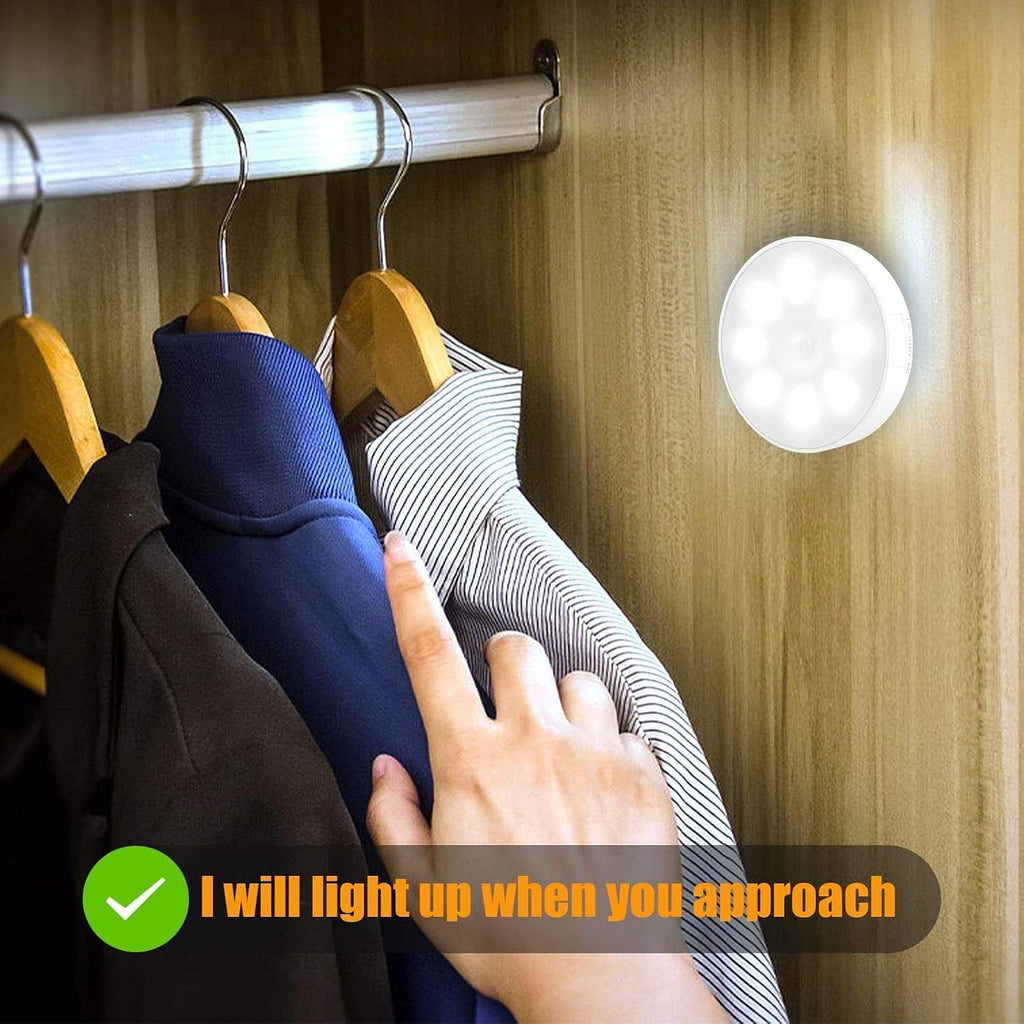 3 PCS Upgraded Motion Sensor Light, 8 LEDs, Hallway Light(6000K Cold White)