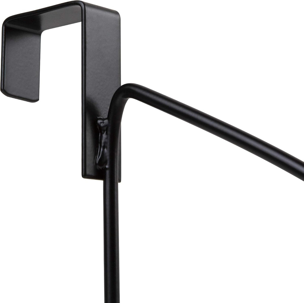 HOLDN’ STORAGE Over The Door Hanger for Clothes, Black