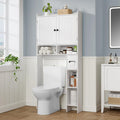 RRX Over The Toilet Storage Cabinet, Bathroom Above Organizer (Milky White)