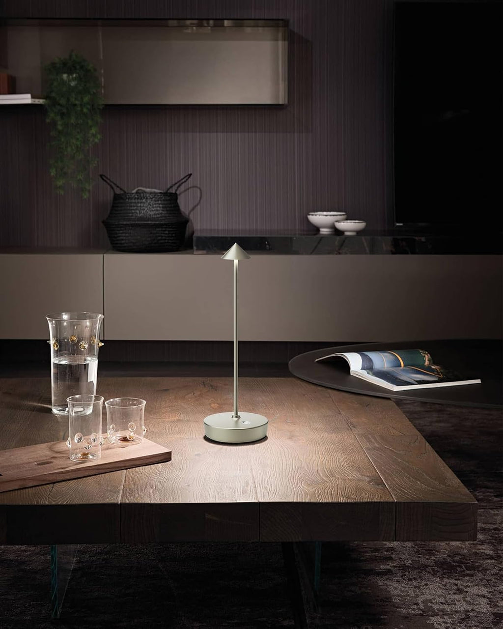 LED Cordless Table Lamps Rechargeable 6000mAh Battery Operated Desk Lamp